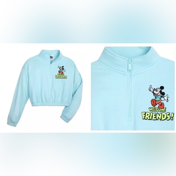 Disney Tops - Disney Mickey Mouse cropped Sweatshirt